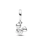Charm Colgante en plata de ley Silueta Brillante Cabeza Mickey Mouse de Disney