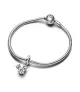 Charm Colgante en plata de ley Silueta Brillante Cabeza Mickey Mouse de Disney