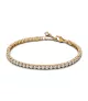 Pulsera Tenis con un recubrimiento en oro de 14k Brillante​