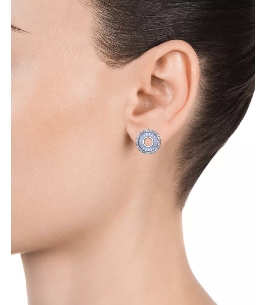 Pendientes clásica Viceroy en plata de 925 milesimas, con madre perla.13159E000-90