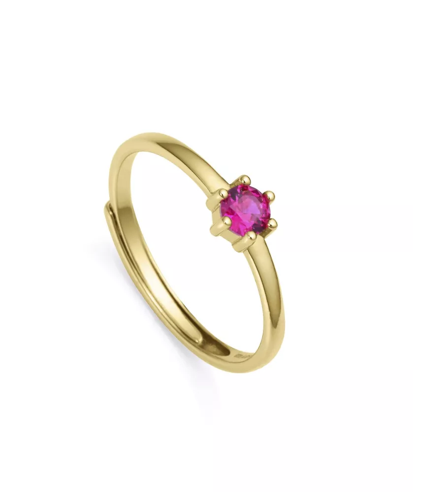 Anillo clásica Viceroy en plata de 925 milesimas con baño, con circonitas.9115A013-39