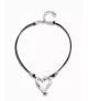 Collar Heart UNOde50, en metal bañado en plata.