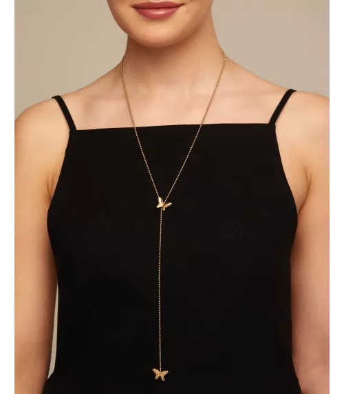 Collar Volare UNOde50, en metal bañado en oro.
