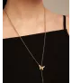 Collar Volare UNOde50, en metal bañado en oro.