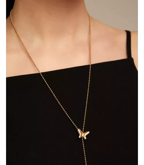 Collar Volare UNOde50, en metal bañado en oro.