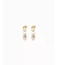 Pendientes Legend UNOde50, en metal bañado en oro.