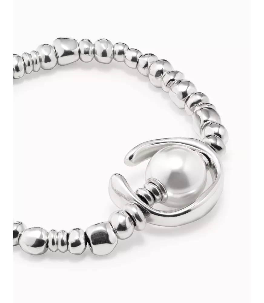 Pulsera ¡Una vuelta más, oh oh oh! Unode50, en metal bañado en plata.