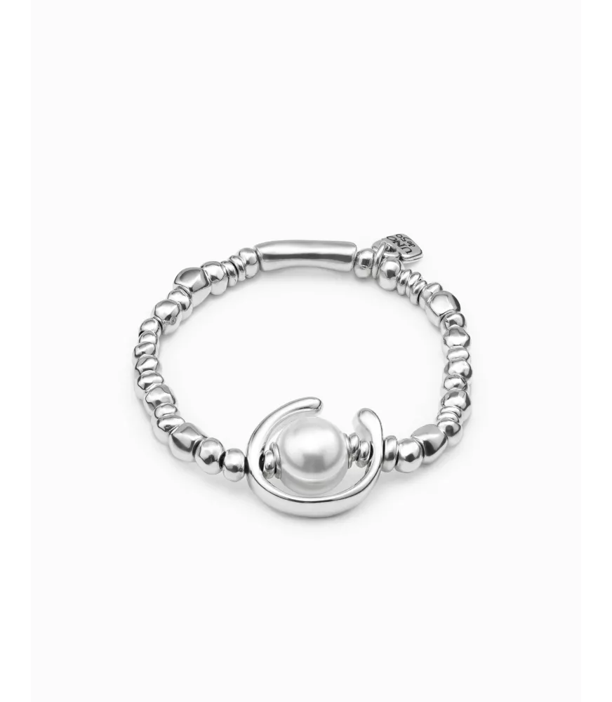 Pulsera ¡Una vuelta más, oh oh oh! Unode50, en metal bañado en plata.