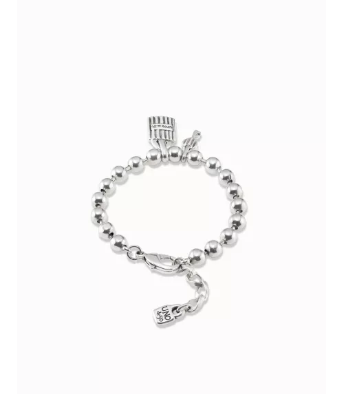 Pulsera Silver Key Unode50, en metal bañado en plata.