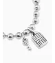 Pulsera Silver Key Unode50, en metal bañado en plata.