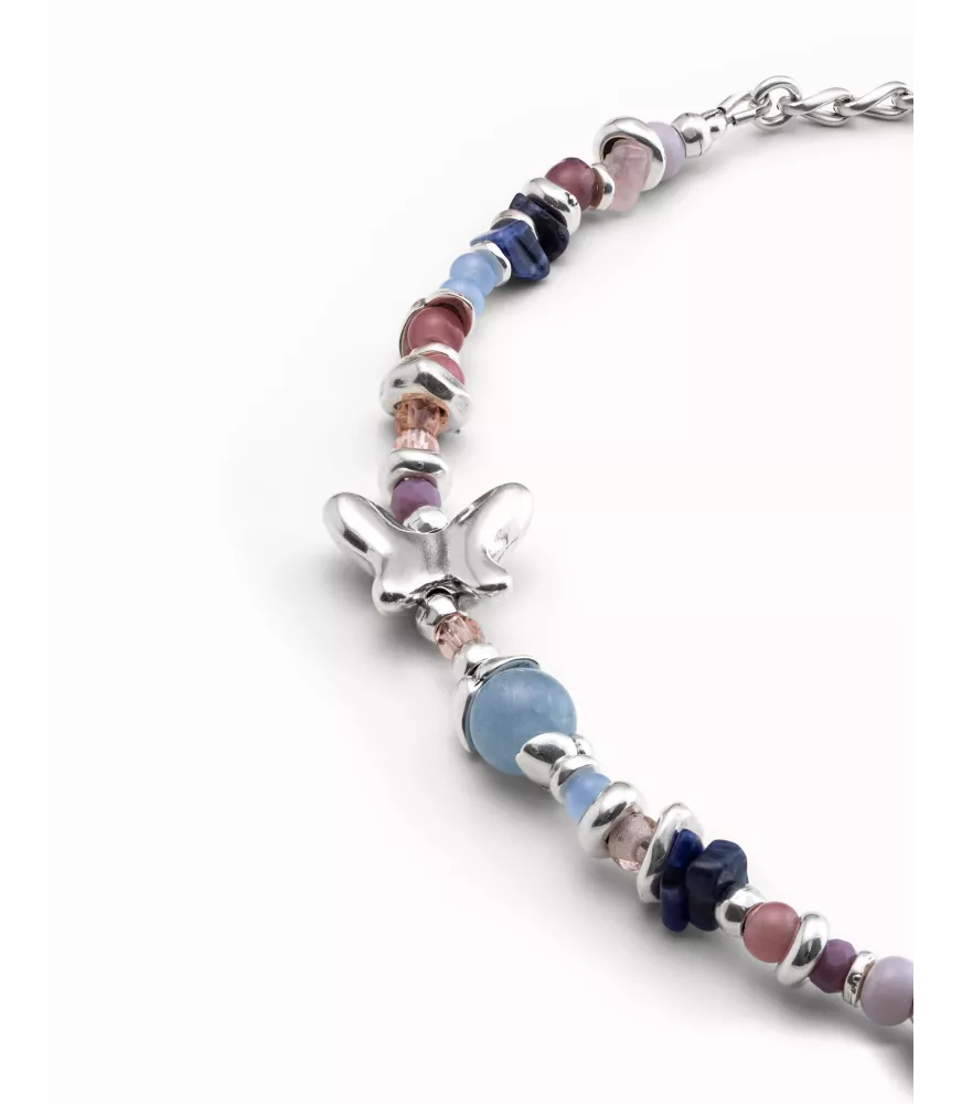 Pulsera Metamorphosis Unode50, en metal bañado en plata.