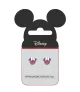 Pendientes Disney Minnie Mouse Glitter Rosa en acero