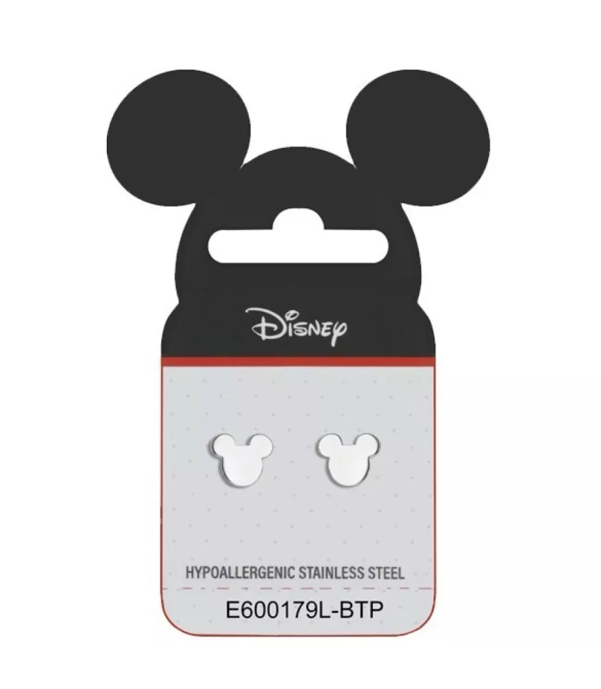 Pendientes Disney Mickey Mouse, en acero.