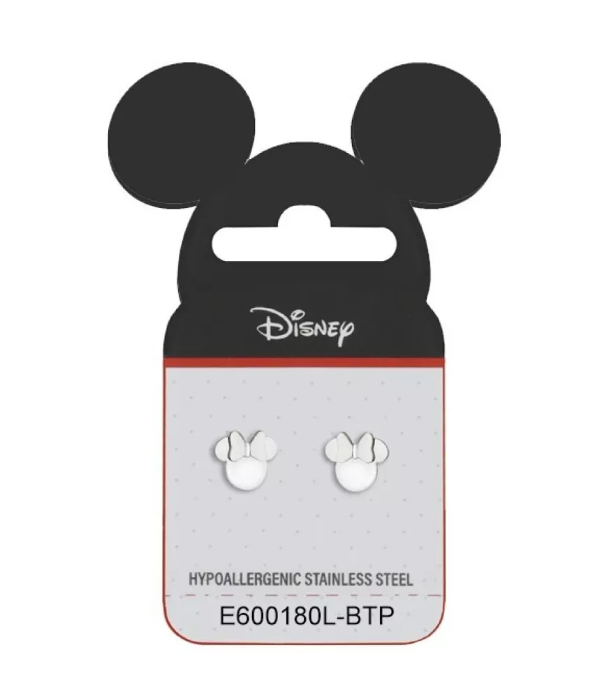 Pendientes Disney Minnie Mouse, en acero.
