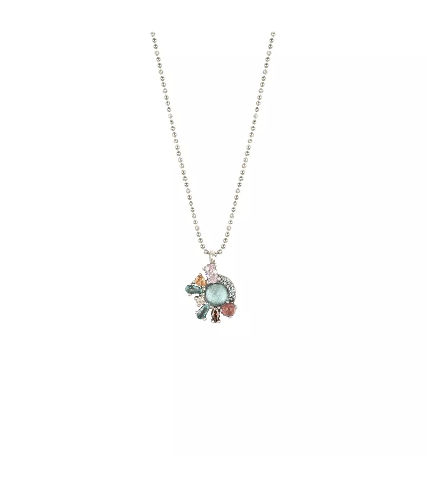 Colgante Sunfield Olivia Aguamarina en plata. CL064510