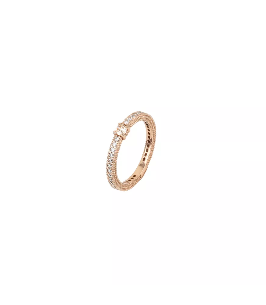 Anillo Sunfield Kaede Cava, en plata bañada en oro rosa. AN064460/2