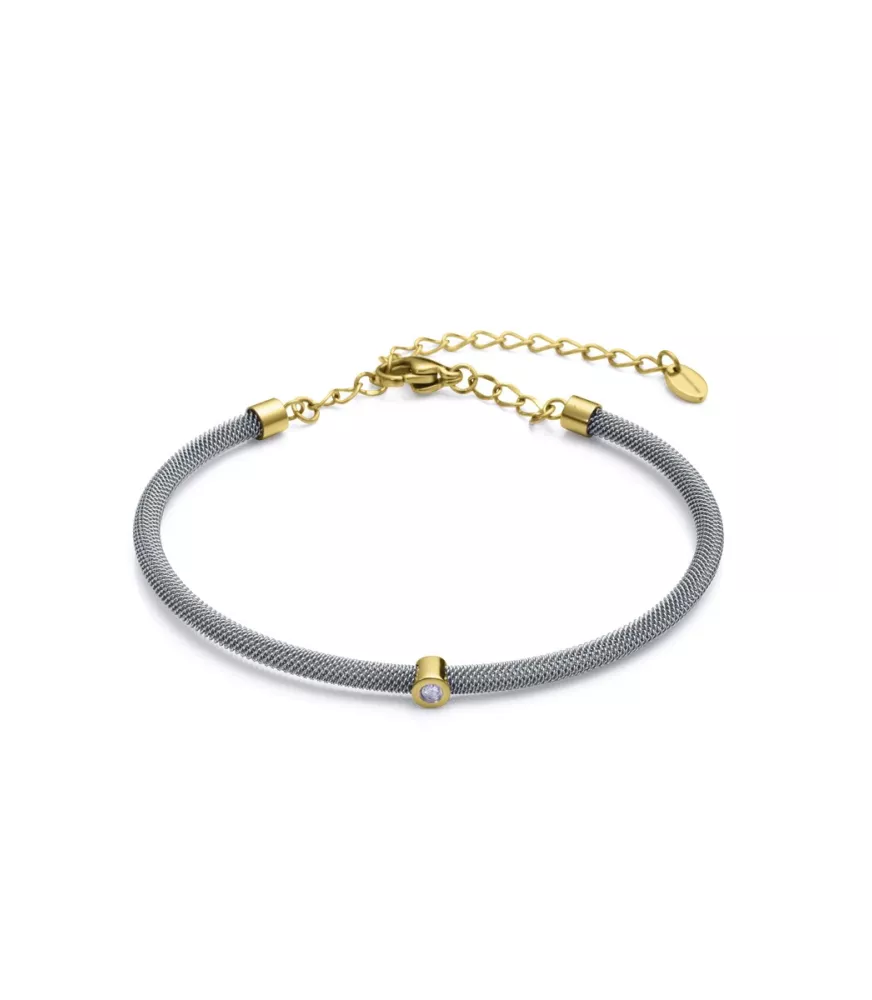Pulsera Viceroy en acero con un diamante para mujer, 6482P01000