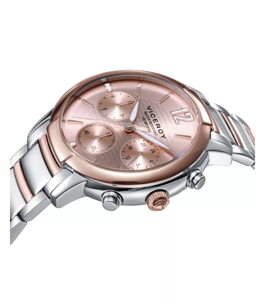 Reloj Viceroy mujer, cuarzo, analógico, 3 agujas y multifunción. 401206-75