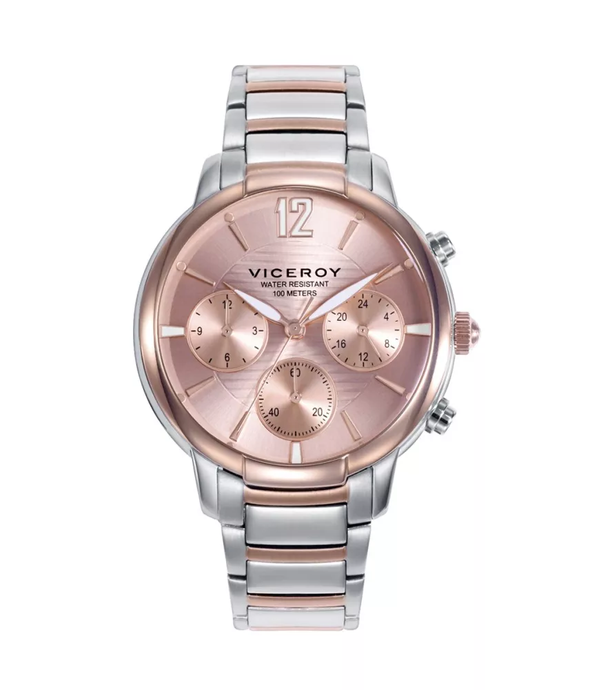Reloj Viceroy mujer, cuarzo, analógico, 3 agujas y multifunción. 401206-75