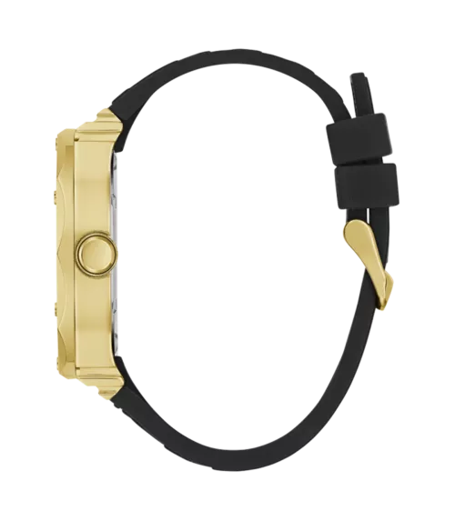 Cuarzo ,analógico, 3 agujas y multifunción. Con correa de caucho.