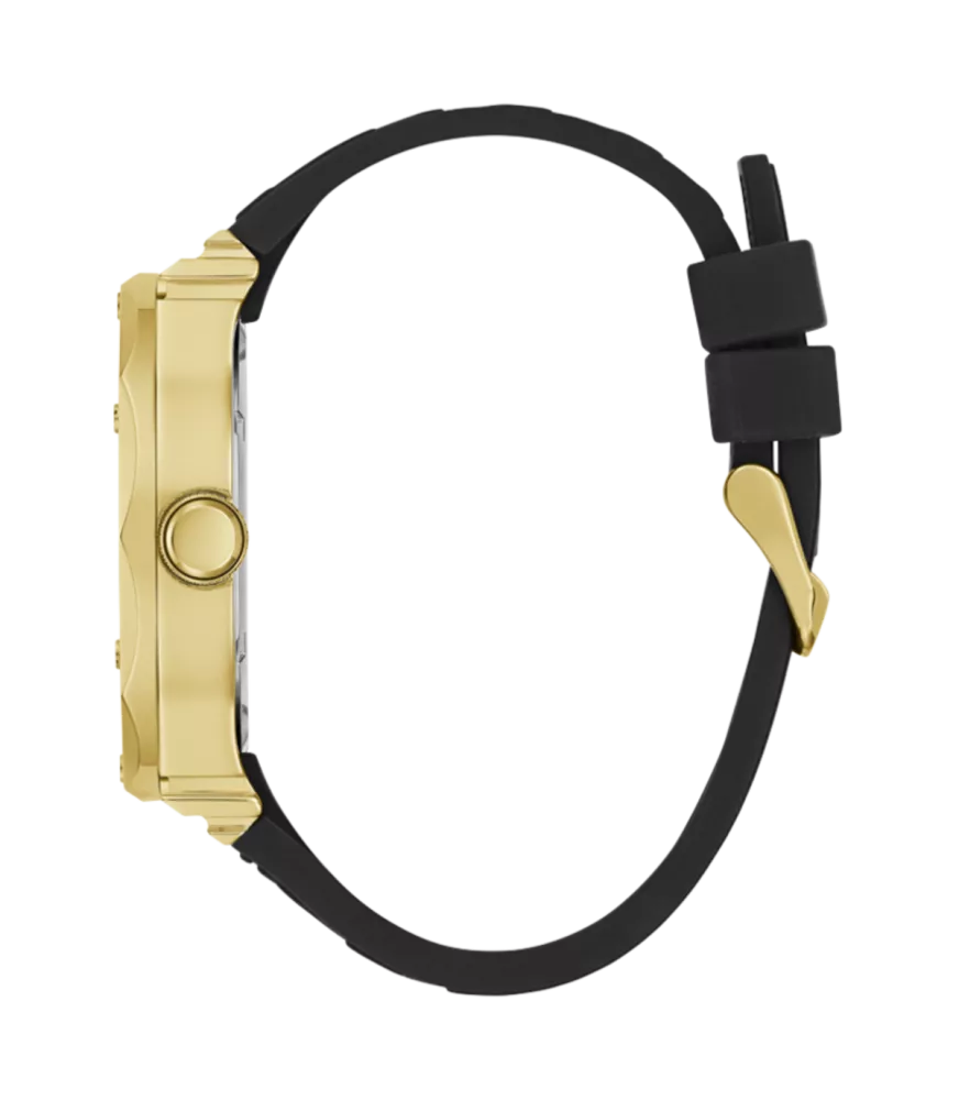 Cuarzo ,analógico, 3 agujas y multifunción. Con correa de caucho.