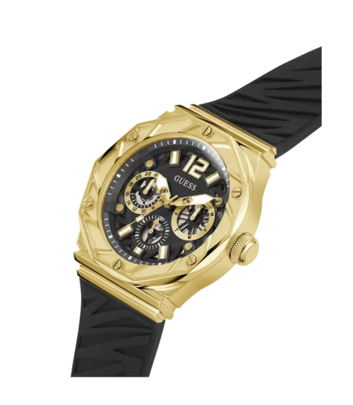 Cuarzo ,analógico, 3 agujas y multifunción. Con correa de caucho.