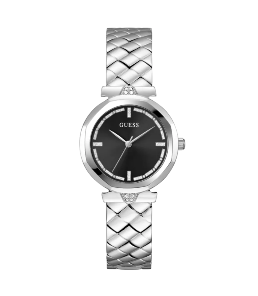 Cuarzo, analógico, 3 agujas y brazalete en acero.