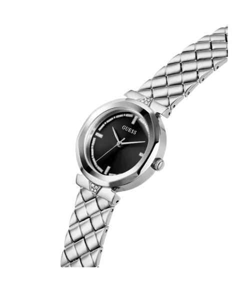 Cuarzo, analógico, 3 agujas y brazalete en acero.