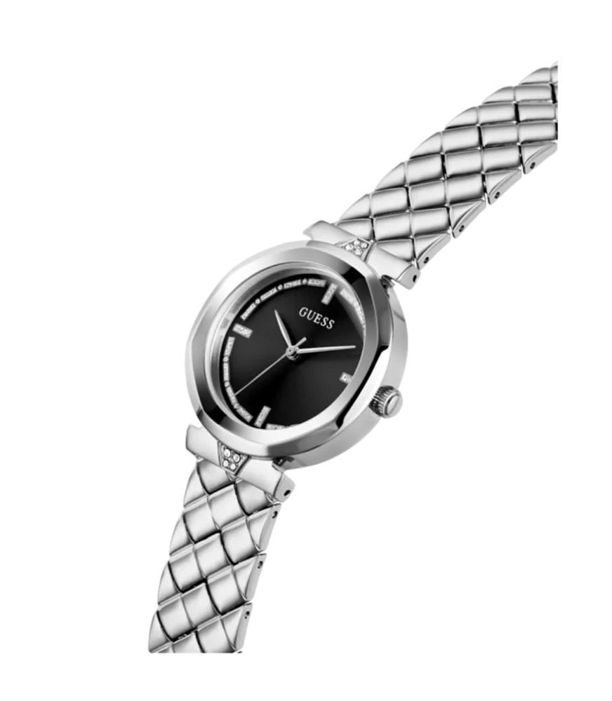 Cuarzo, analógico, 3 agujas y brazalete en acero.