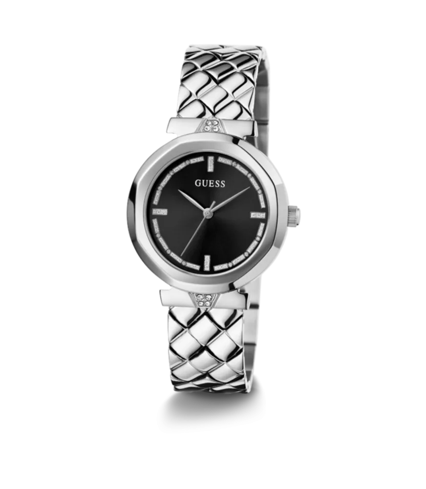 Cuarzo, analógico, 3 agujas y brazalete en acero.