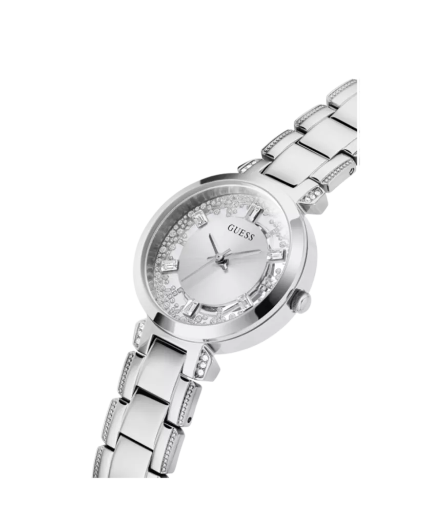 Cuarzo, analógico, 3 agujas y brazalete en acero.