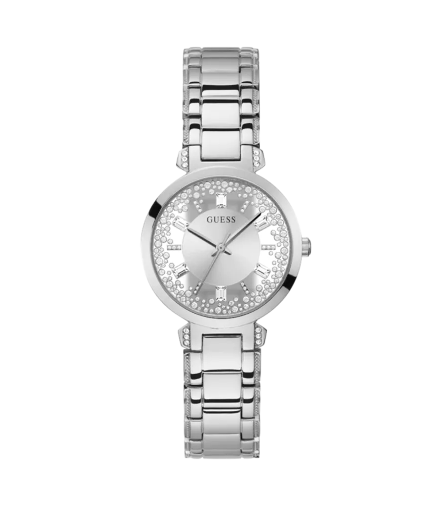 Cuarzo, analógico, 3 agujas y brazalete en acero.