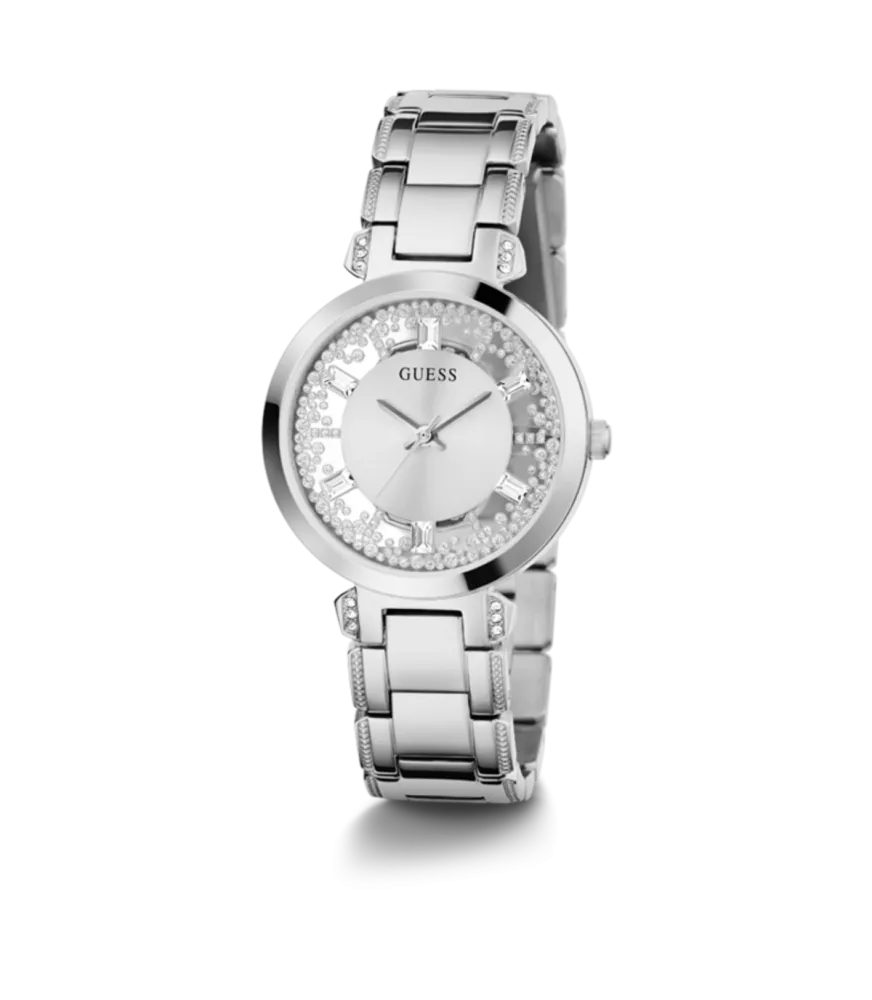 Cuarzo, analógico, 3 agujas y brazalete en acero.