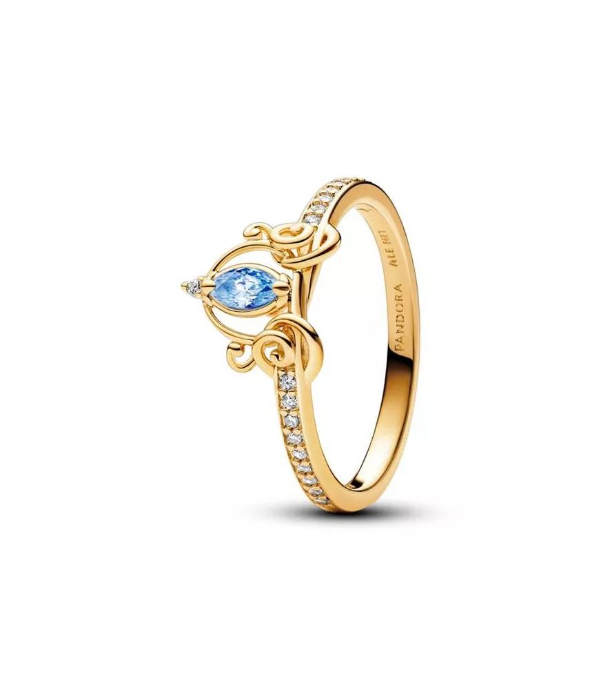 Anillo Con Un Recubrimiento En Oro De 14k Carroza de La Cenicienta Disney