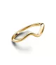 Anillo Con Un Recubrimiento En Oro De 14k Ola Pulida