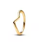 Anillo Con Un Recubrimiento En Oro De 14k Ola Pulida