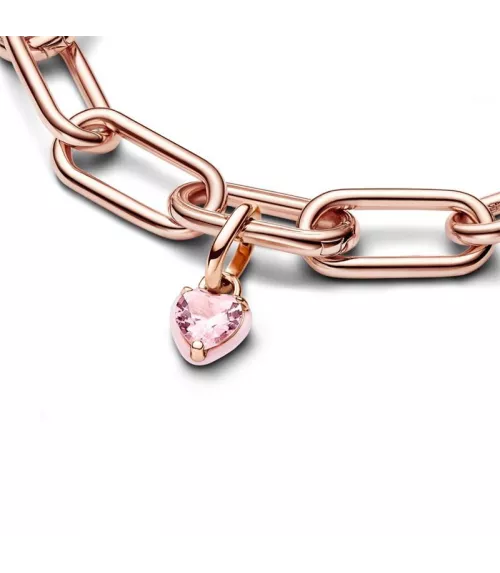 Charm Mini Colgante Pandora ME Con Un Recubrimiento En Oro De 14k Corazón Chakra Rosa