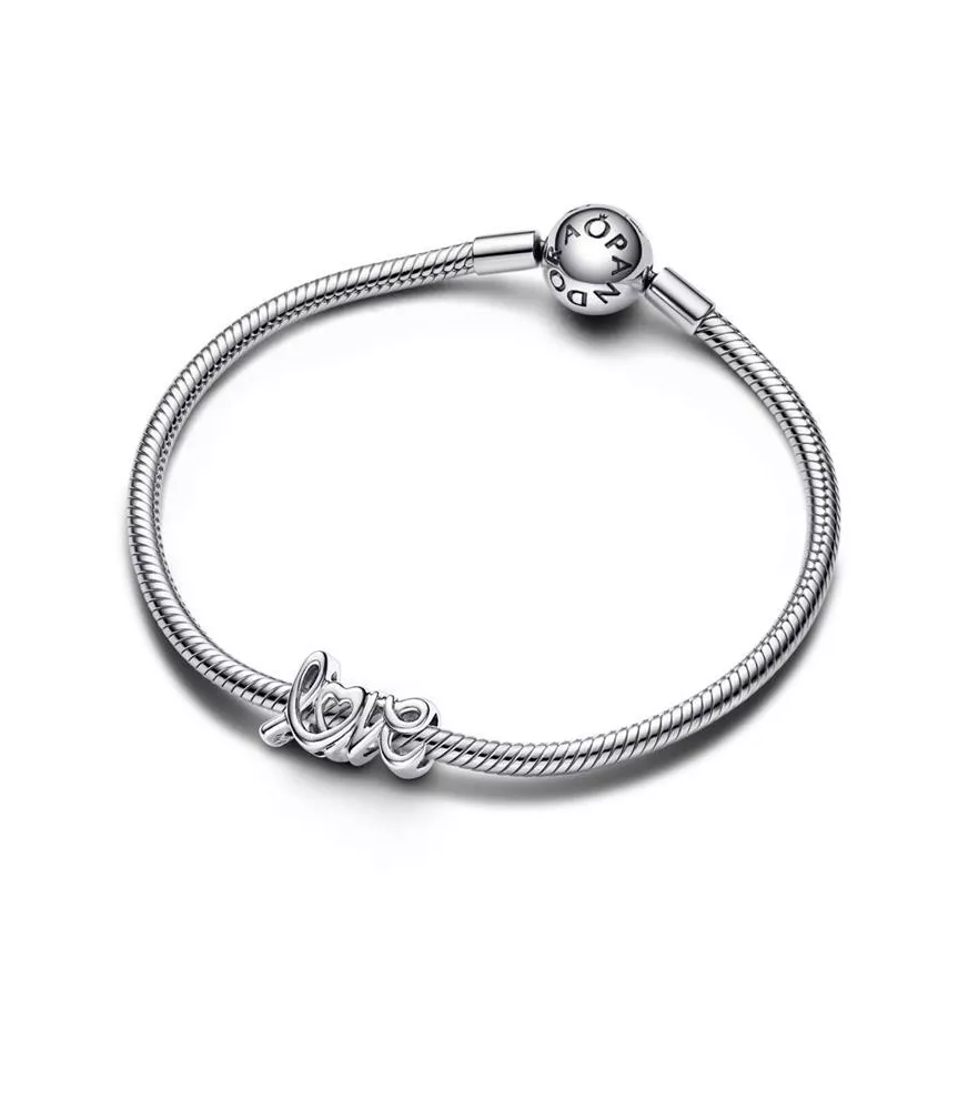 Charm en Plata de Ley Love Escrito a Mano 