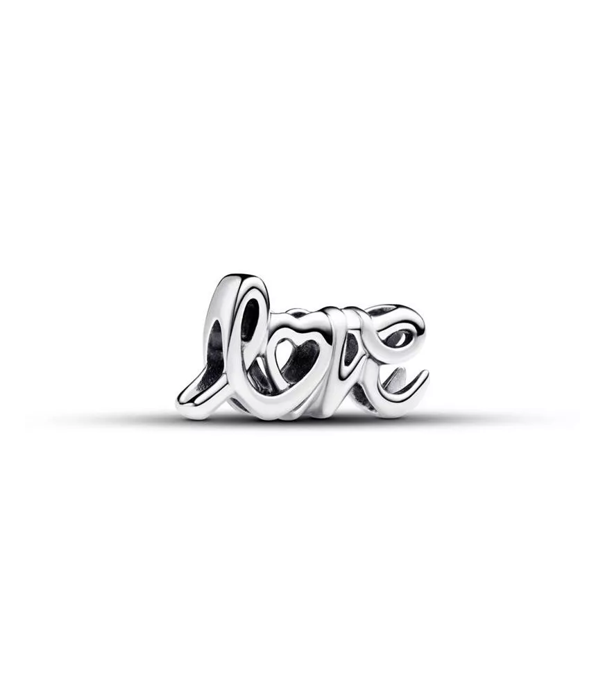 Charm en Plata de Ley Love Escrito a Mano 