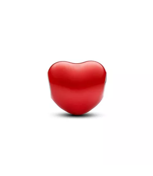 Charm en Plata de Ley Corazón Mensaje Oculto que Cambia de Color 