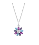 Collar Lotus Silver Flor, Colors LP3560-1/2
