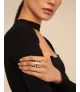Anillo Maratua Island UNOde50, en metal bañado en plata.