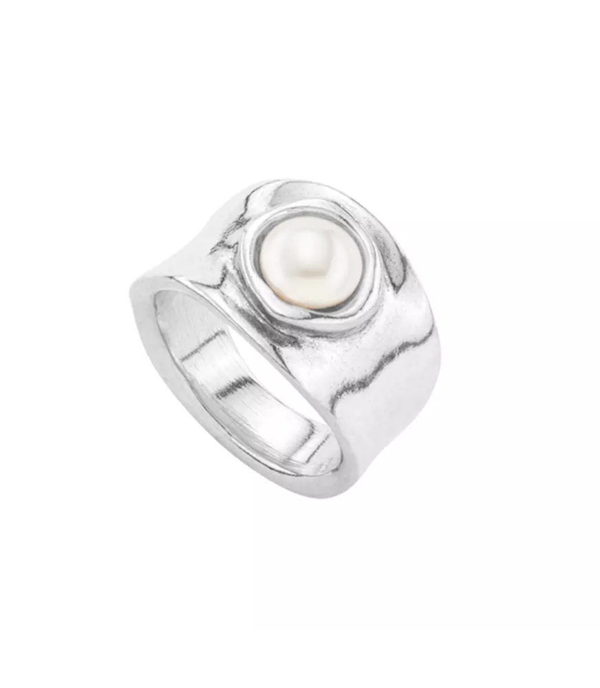 Anillo Mi Talisman UNOde50, en metal bañado en plata.