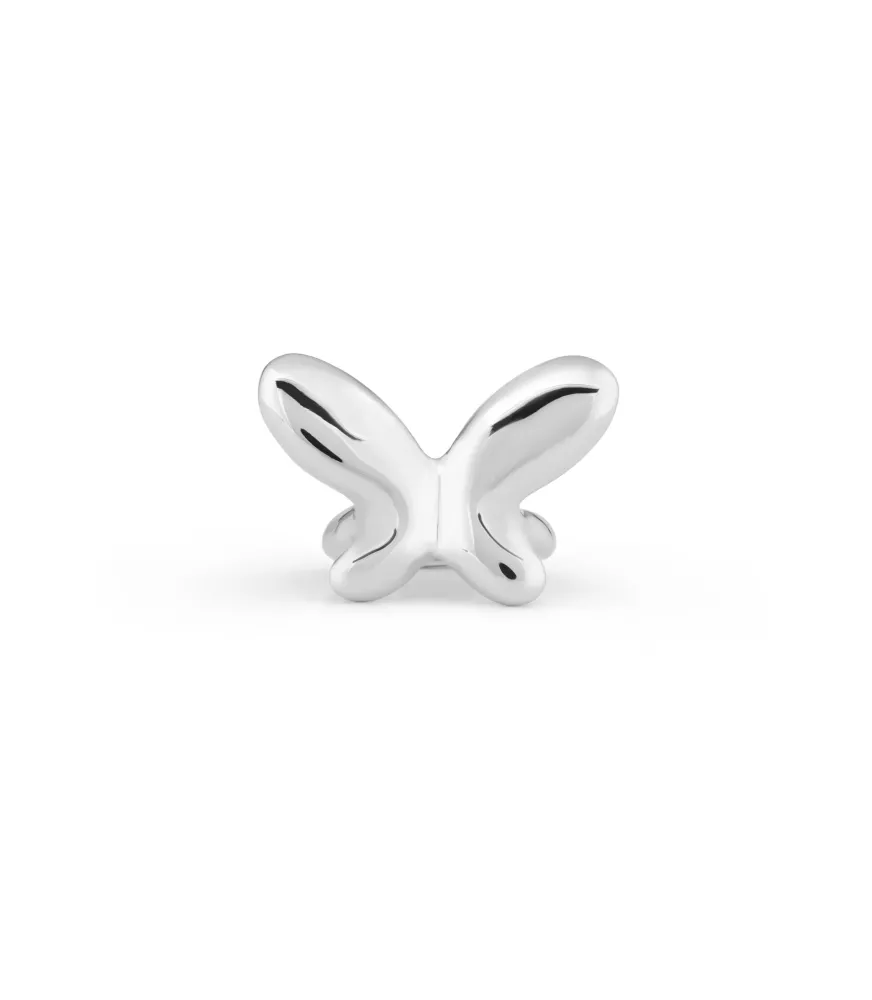 Anillo Butterfly Effect UNOde50, en metal bañado en plata.
