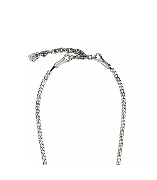 Collar Luna LLena UNOde50, en metal bañado en plata.