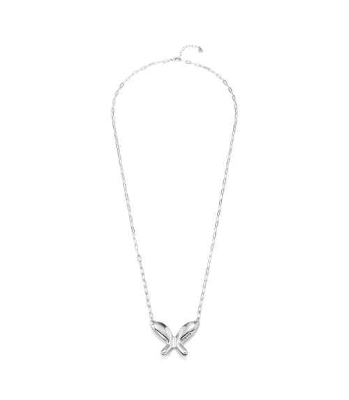 Collar Wings UNOde50, en metal bañado en plata.