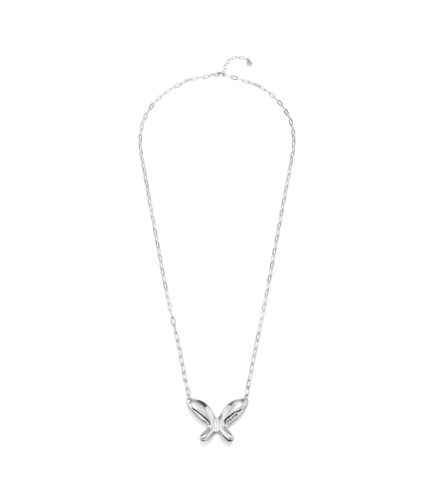 Collar Wings UNOde50, en metal bañado en plata.