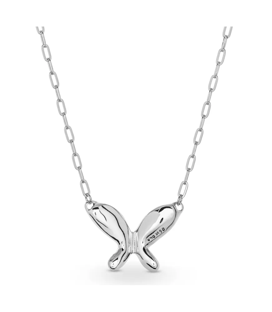 Collar Wings UNOde50, en metal bañado en plata.