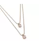 Collar Aura Pink UNOde50, en metal bañado en oro.