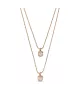 Collar Aura Pink UNOde50, en metal bañado en oro.
